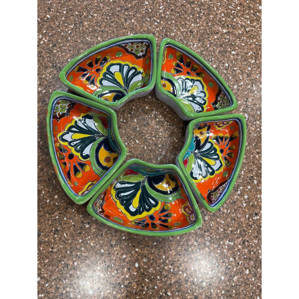 Handmade Mexican pottery, condiments, dishes